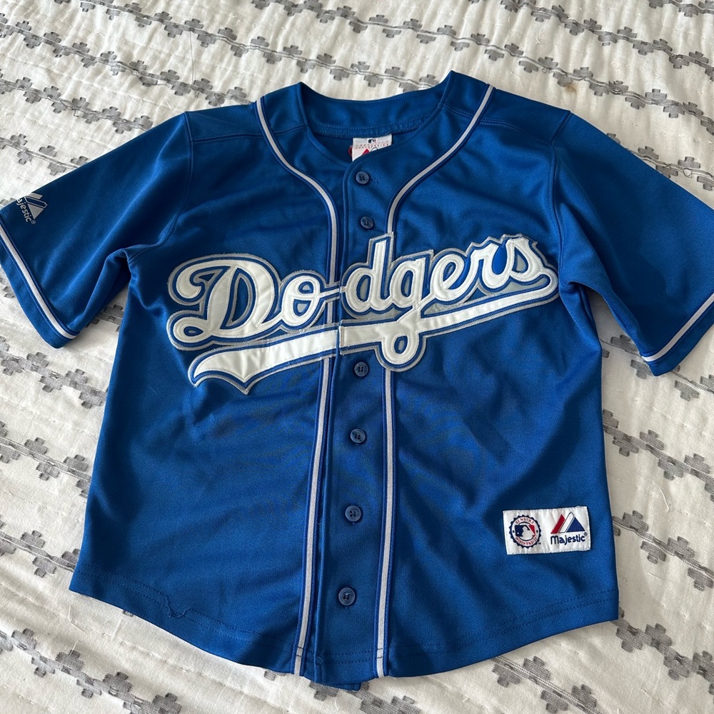 Majestic Kids Dodgers Royal Blue Jersey